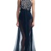 Jason Wu Ss Beaded Halter Gown in Black (gold/black) - Lyst