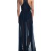 Jason Wu Ss Beaded Halter Gown in Black (gold/black) - Lyst