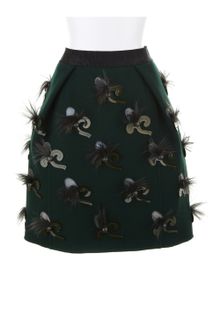 Marc Jacobs Skirt in Green Shetland Wool - Lyst