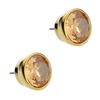 Michael Kors Crystal Stud Earrings in Gold (golden topaz) - Lyst