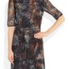 Mulberry Leather Trimmed Tie Dye Lace Dress in Multicolor (multicolored) - Lyst