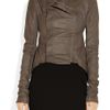 Rick Owens Naska Leather Biker Jacket in Gray - Lyst