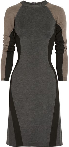 Stella McCartney Tough Cuts Paneled Stretch Knit Dress - Lyst