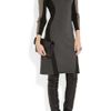 Stella Mccartney Tough Cuts Paneled Stretch Knit Dress in Gray - Lyst