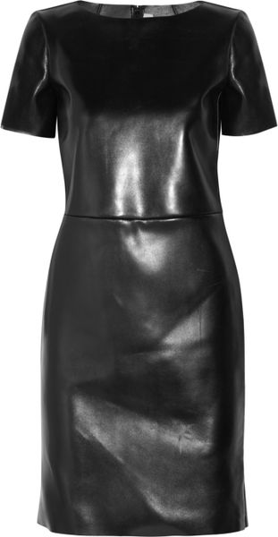 Yves Saint Laurent Leather Dress - Lyst