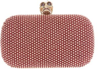 Alexander McQueen Studded Skull Box Clutch - Lyst