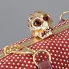 Alexander Mcqueen Studded Skull Box Clutch in Red (burgundy) - Lyst