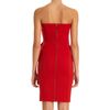 Lanvin Strapless Peplum Dress in Red - Lyst