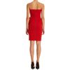 Lanvin Strapless Peplum Dress in Red - Lyst