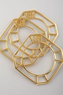 Tory Burch Audrina Stacking Bangles Set Of Three - Lyst
