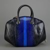 Versace Striped Tote Bag in Blue (black) - Lyst