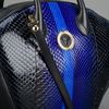 Versace Striped Tote Bag in Blue (black) - Lyst