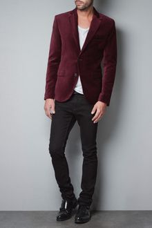 Zara Velvet Blazer - Lyst