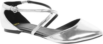 Asos Asos Lovely Metallic Ballet Flats - Lyst