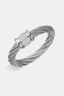 Charriol Classique Small Diamond Stackable Ring - Lyst