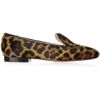 Christian Louboutin Sakouette Animal print Calf Hair Loafers in Brown (animal) - Lyst