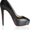 Christian Louboutin Maggie 140 Leather Trimmed Calf Hair Pumps in Black - Lyst