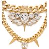 Fallon Jewelry Classique Crystal Necklace in White (gold) - Lyst
