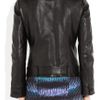 Gucci Belted Polished Leather Jacket in Black - Lyst