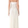 J. Mendel Strapless Woven Gown in White (ivory) - Lyst