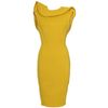 Lanvin Neoprene Dress in Yellow - Lyst