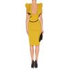 Lanvin Neoprene Dress in Yellow - Lyst