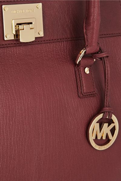 michael kors burgundy tote bag