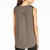 Oasis Colourblock Dip Hem Sl Shirt in Gray (khaki) - Lyst