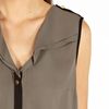 Oasis Colourblock Dip Hem Sl Shirt in Gray (khaki) - Lyst