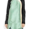 Proenza Schouler Leatherpaneled Silkshantung Dress in Green (mint) - Lyst