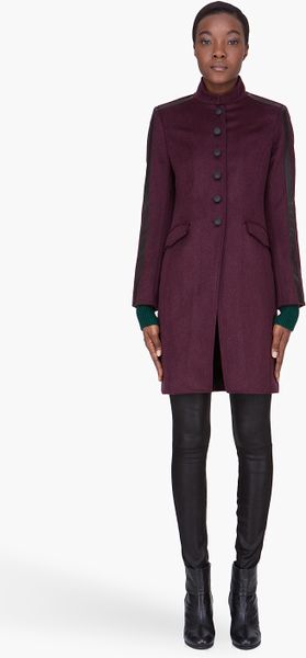Rag & Bone Burgundy Maharaja Coat in Purple (burgundy) - Lyst