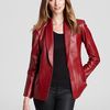 Sachin & Babi Blazer Heidi Leather in Red (wine) - Lyst