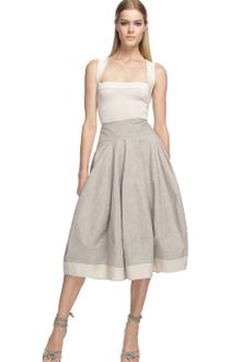 Donna Karan New York Two-Tone Full Skirt  - Lyst