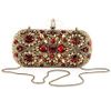 Marchesa Crystal Embroidered Clutch in Gold - Lyst