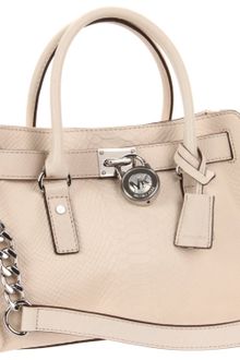 Michael by Michael Kors Michael Michael Kors Hamilton Matte Python Satchel - Lyst