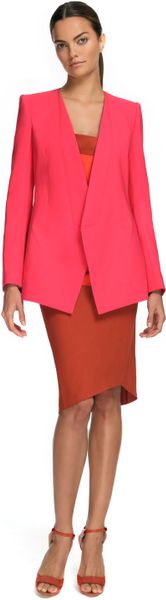 Narciso Rodriguez Azalea DoubleFace Cotton Jacket in Pink (azalea) - Lyst