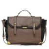 Asos Metal Corner Satchel in Brown (blackmink) - Lyst