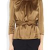 Burberry Stretch Silk Satin Top in Brown (mocha) - Lyst