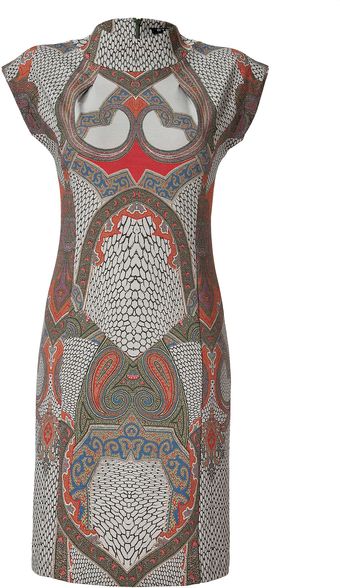 Etro Tauperedmulti Dress - Lyst