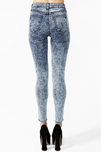 dark acid wash jeans