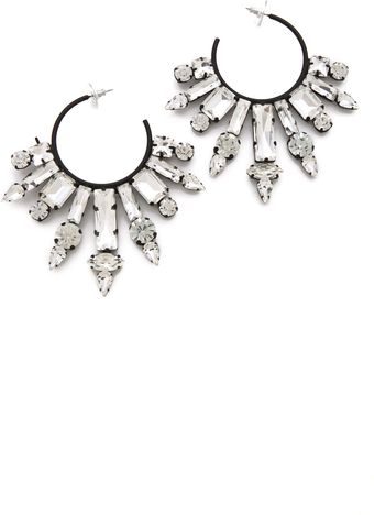 Noir Jewelry Nightfall Hoop Earrings - Lyst