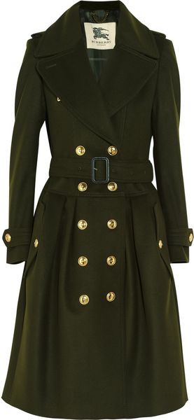 Burberry Wool and Cashmere Blend Trench Coat - Lyst