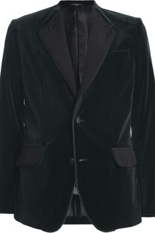 Dolce & Gabbana Collarless Slimfit Velvet Suit Jacket - Lyst