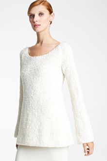 Donna Karan New York Collection Bouclé Wool Cashmere Sweater - Lyst