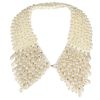 Topshop Mega Pearl Collar in White (cream) - Lyst
