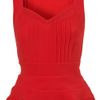 Topshop Bandage Peplum Top in Red - Lyst