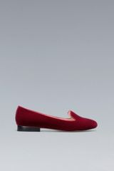 Zara Basic Velvet Slipper