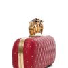 Alexander Mcqueen Knuckle Box Long Clutch in Cherry in Red (cherry) - Lyst
