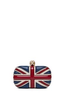 Alexander McQueen Britannia Skull Box Clutch  - Lyst