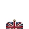 Alexander Mcqueen Britannia Skull Box Clutch  in Red (classic) - Lyst